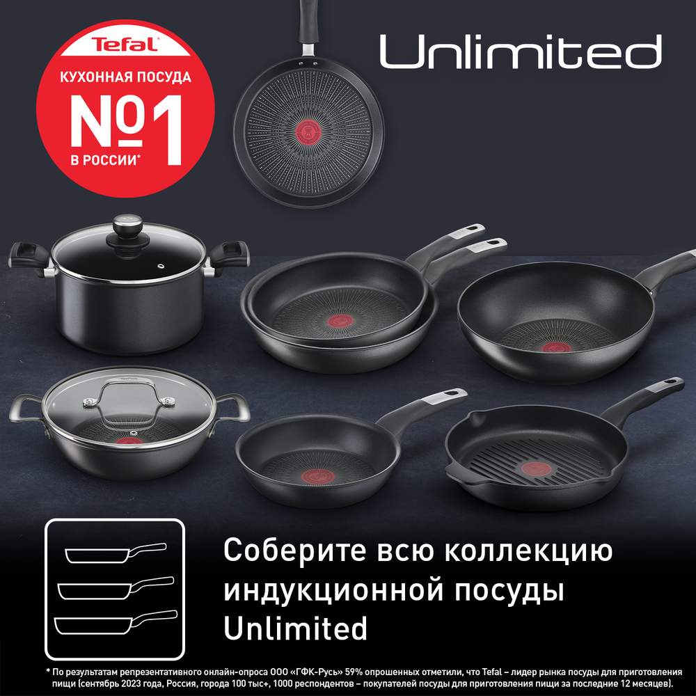 Сковорода Tefal Unlimited 22 см G2550372
