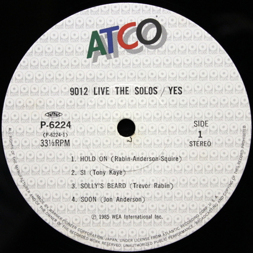 Yes / 9012Live - The Solos (LP)
