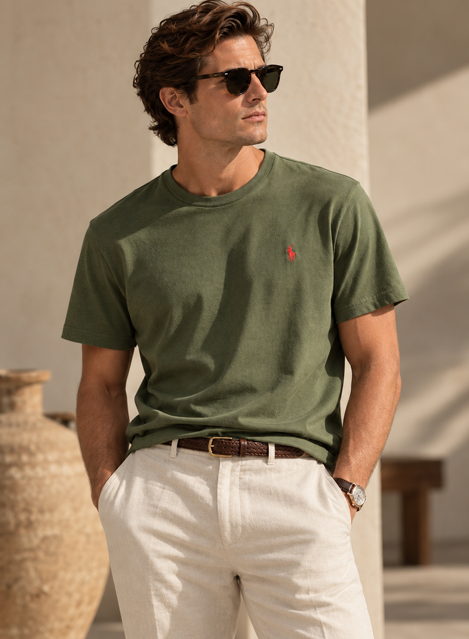 Хлопковая футболка Polo Ralph Lauren, L