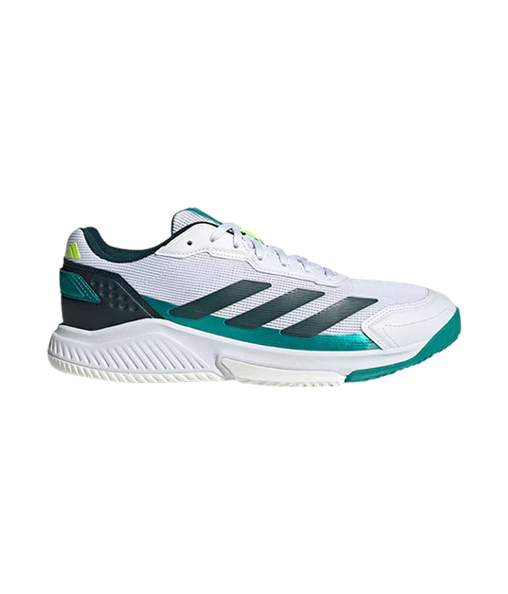 Кроссовки для падел Adidas Courtquick Padel M Белые/Зелёные 2025 | Мужская спортивная обувь