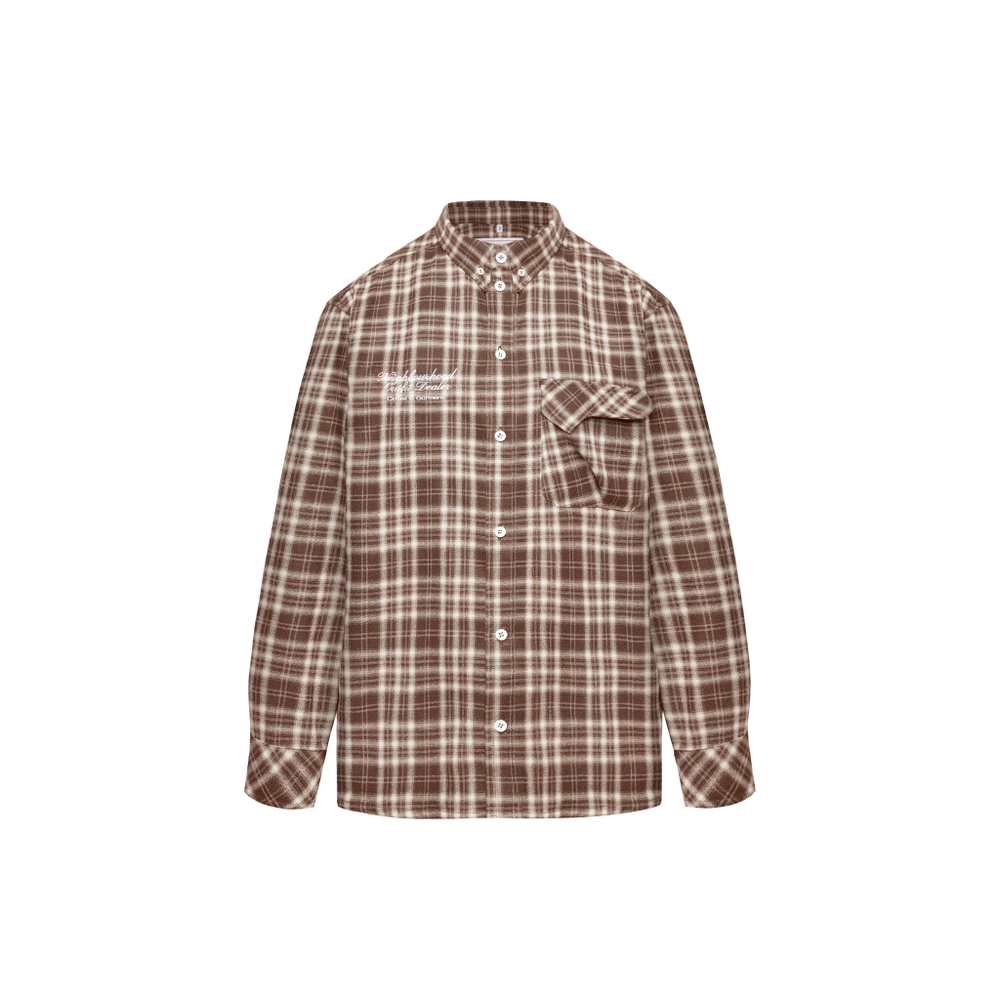 Рубашка Called a Garment Human Flannel Shirt "Brown"