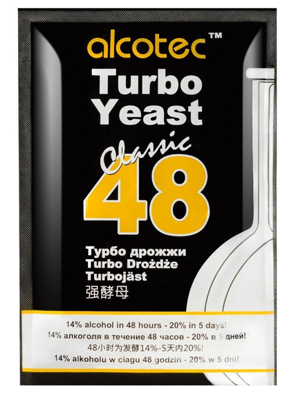 Спиртовые турбо дрожжи Alcotec 48 Turbo Classic