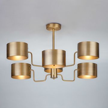 Потолочная люстра Bogate's 293/6 античная бронза Pallada
