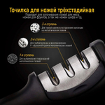 Точилка для ножей механическая (3 этапа)