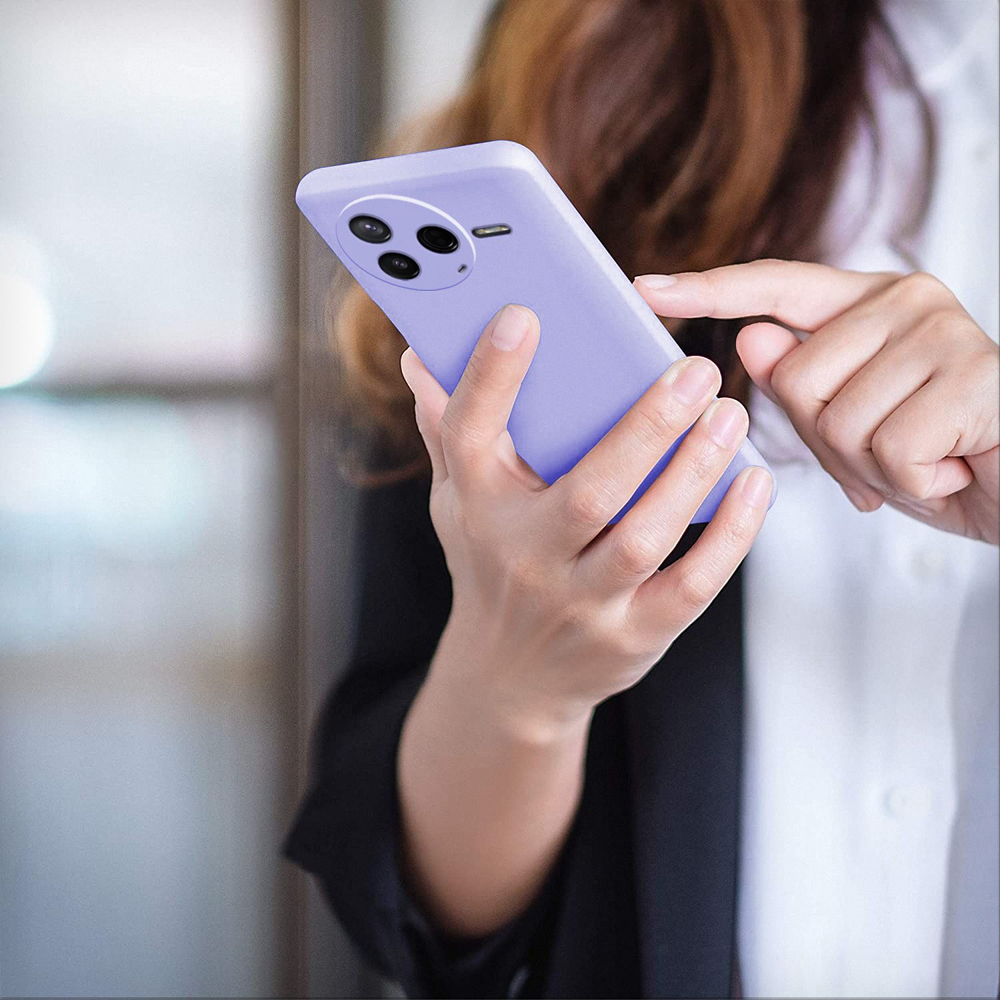 Мягкий Soft Touch чехол из силикона для XIAOMI POCO F7 PRO с бархатной подкладкой