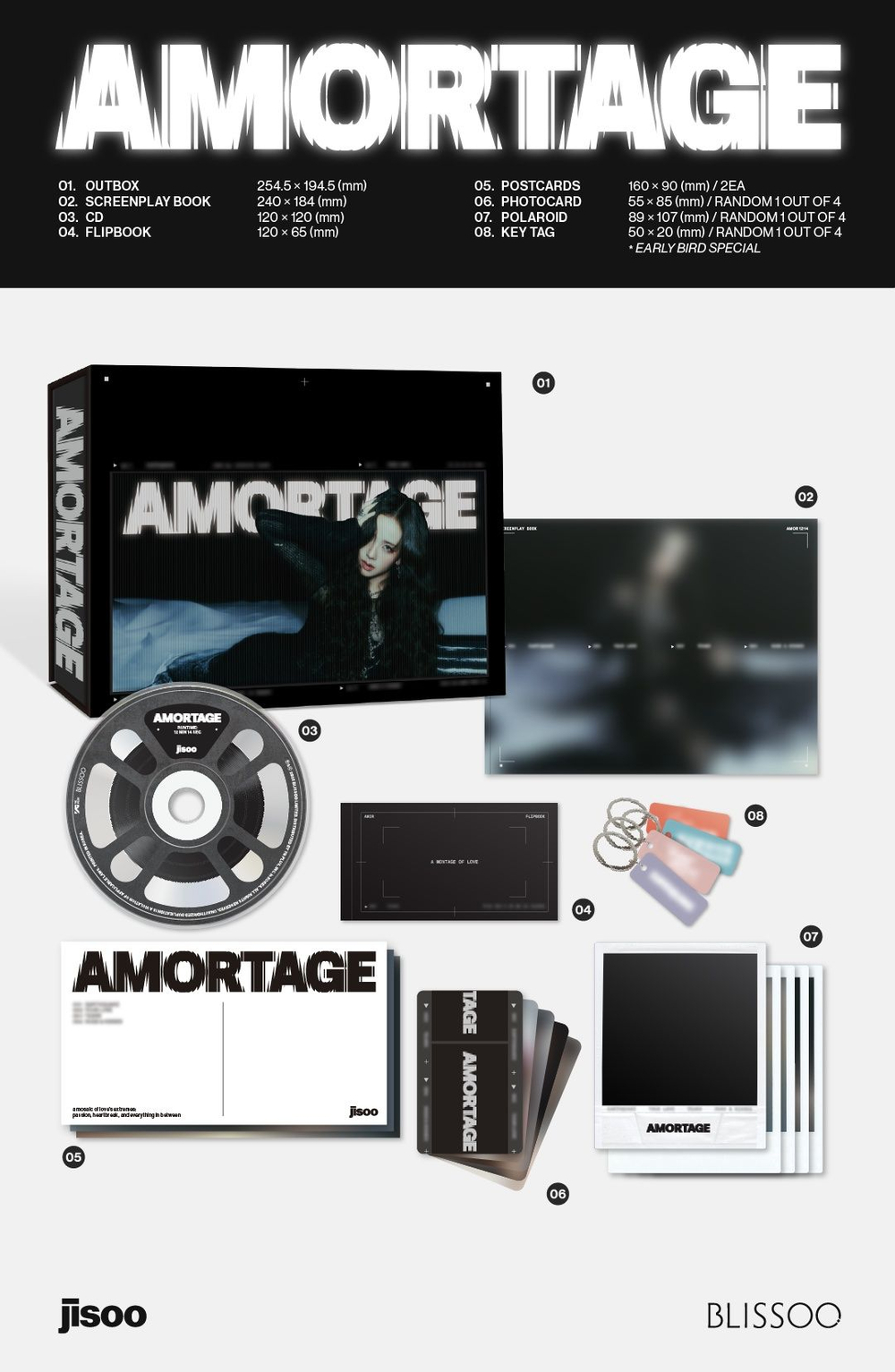 Альбом JISOO - AMORTAGE Mini Album EXCLUSIVE Edition RANDOM Version