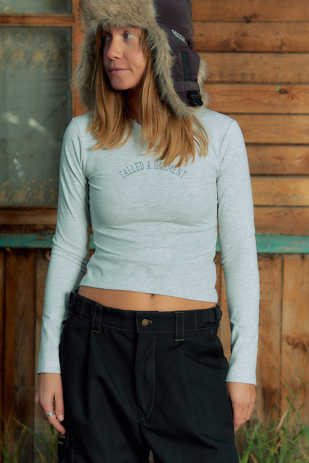 Лонгслив Called a Garment Bluebell College Women's "Grey Melange"