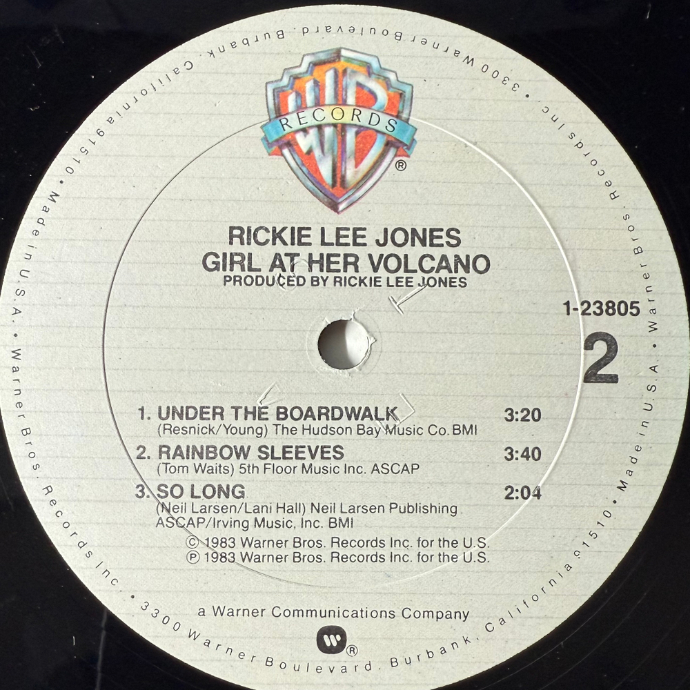 Виниловая пластинка Rickie Lee Jones ‎– Girl At Her Volcano 10"