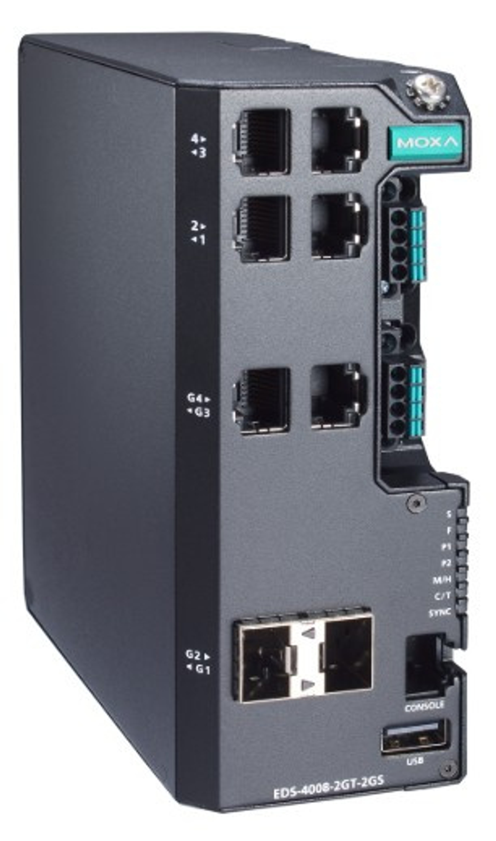 Коммутатор управляемый MOXA EDS-4008-2GT-2GS-HV-T