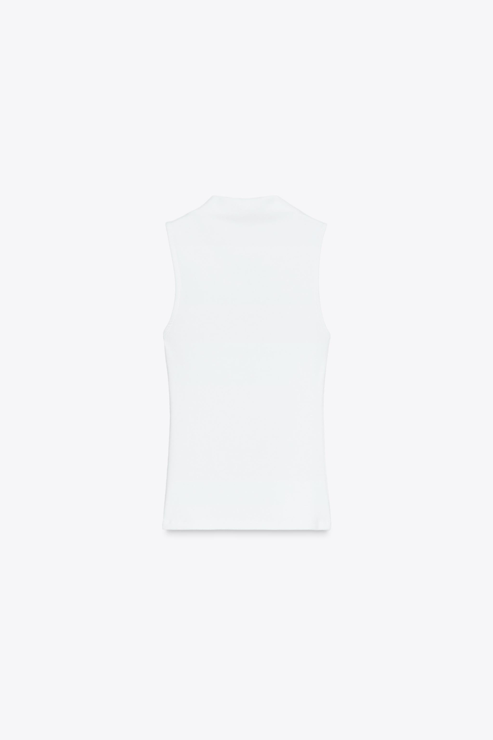 ZARA ТОП БЕЗ РУКАВОВ, БЕЛЫЙ