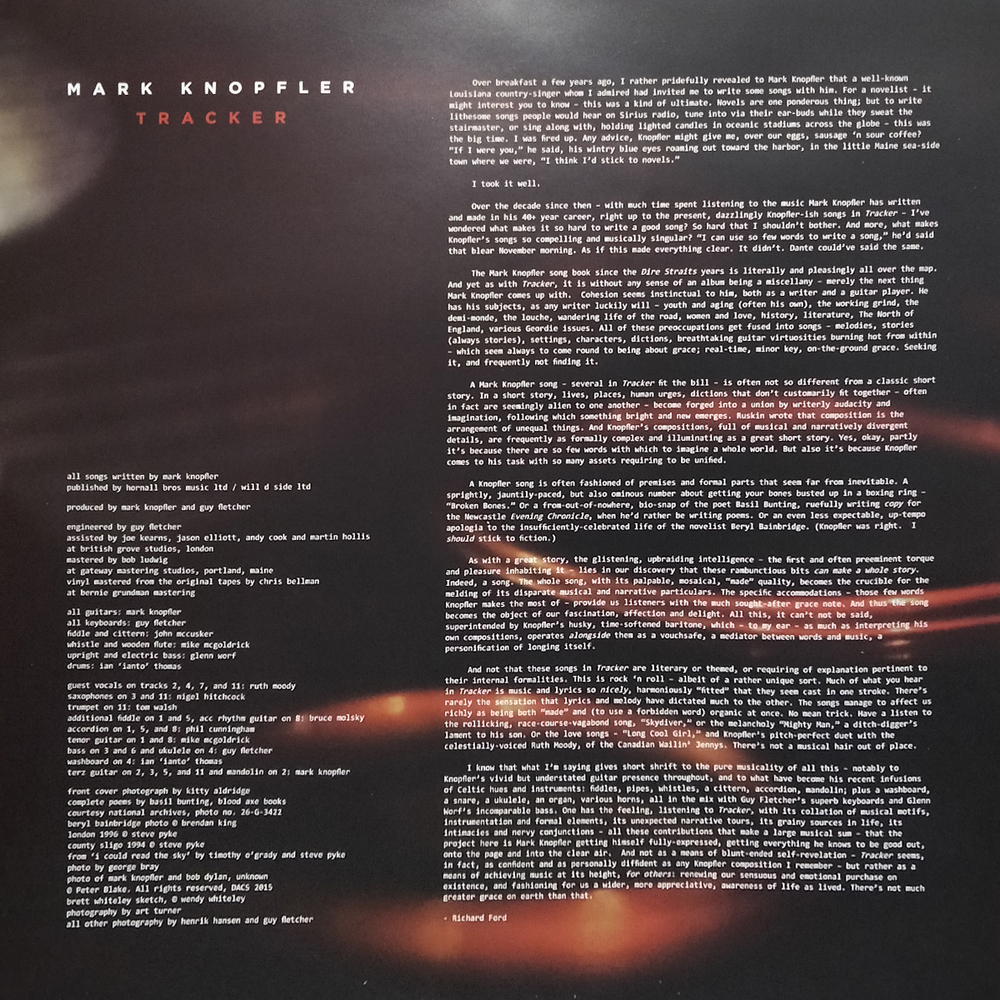 Mark Knopfler / Tracker (Deluxe Edition)(2LP+2CD+DVD)