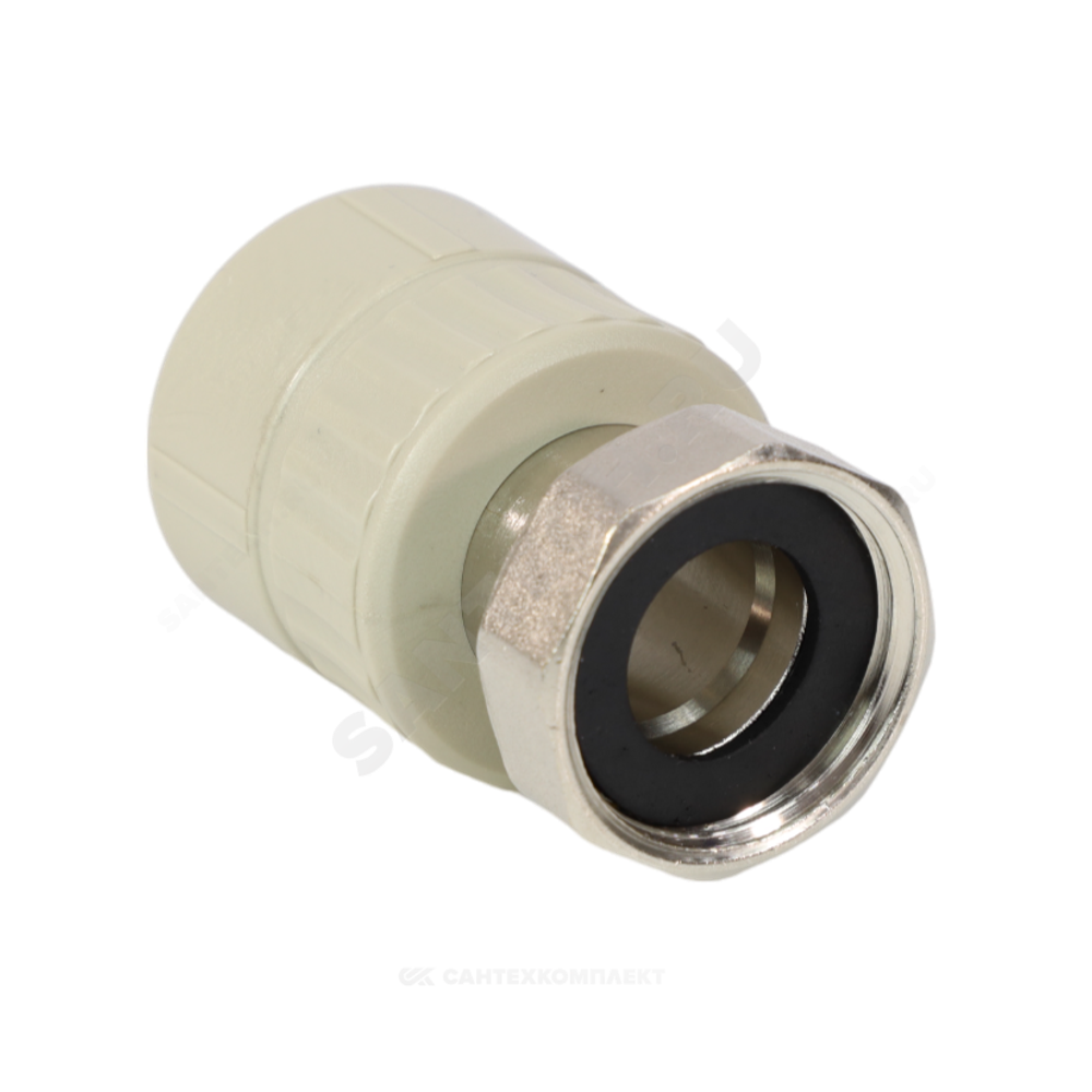 Муфта PP-R комбинированная серая Дн 32х1 1/4" с накидной гайкой VALFEX 10139132Г