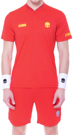 Мужское теннисное поло Hydrogen Nation Cup Tech Serafino - red