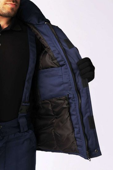 Костюм «Горизонт-Люкс (Смесова» мужской утепленный темно-синий с брюками
