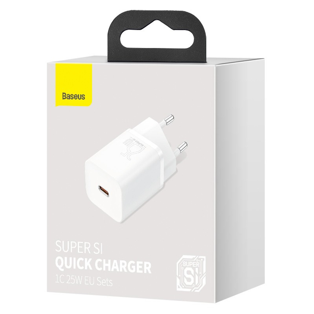 Сетевое зар. устр. Baseus Super Si 1C 3A 25W (CCSP020102) белое