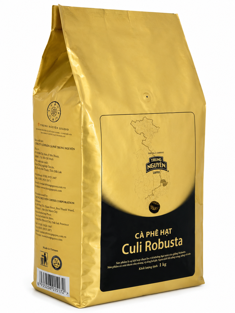 Кофе в зёрнах Trung Nguyen Culi Robusta 1 кг x 2 шт