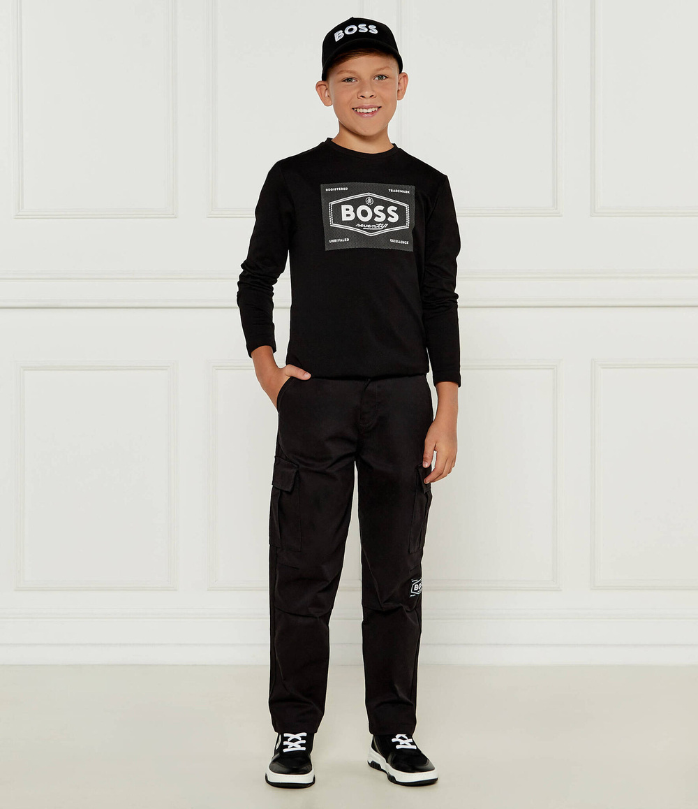 Лонгслив BOSS Kidswear - черный(J51221)