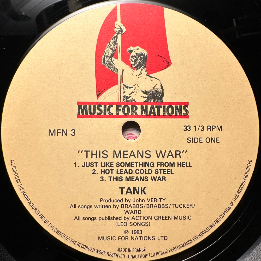 Tank - This Means War (Франция 1983г.)