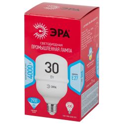 Лампа светодиодная POWER ЭРА RED LINE LED T80-30W-4000-E27 R 30Вт колокол нейтральный белый свет E27 | Лампы cветодиодные POWER