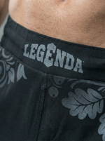 Шорты спортивные тренировочные LEGENDA Хохлома серая