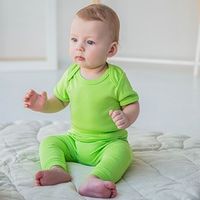 Боди с коротким рукавом "Лайм" 0+