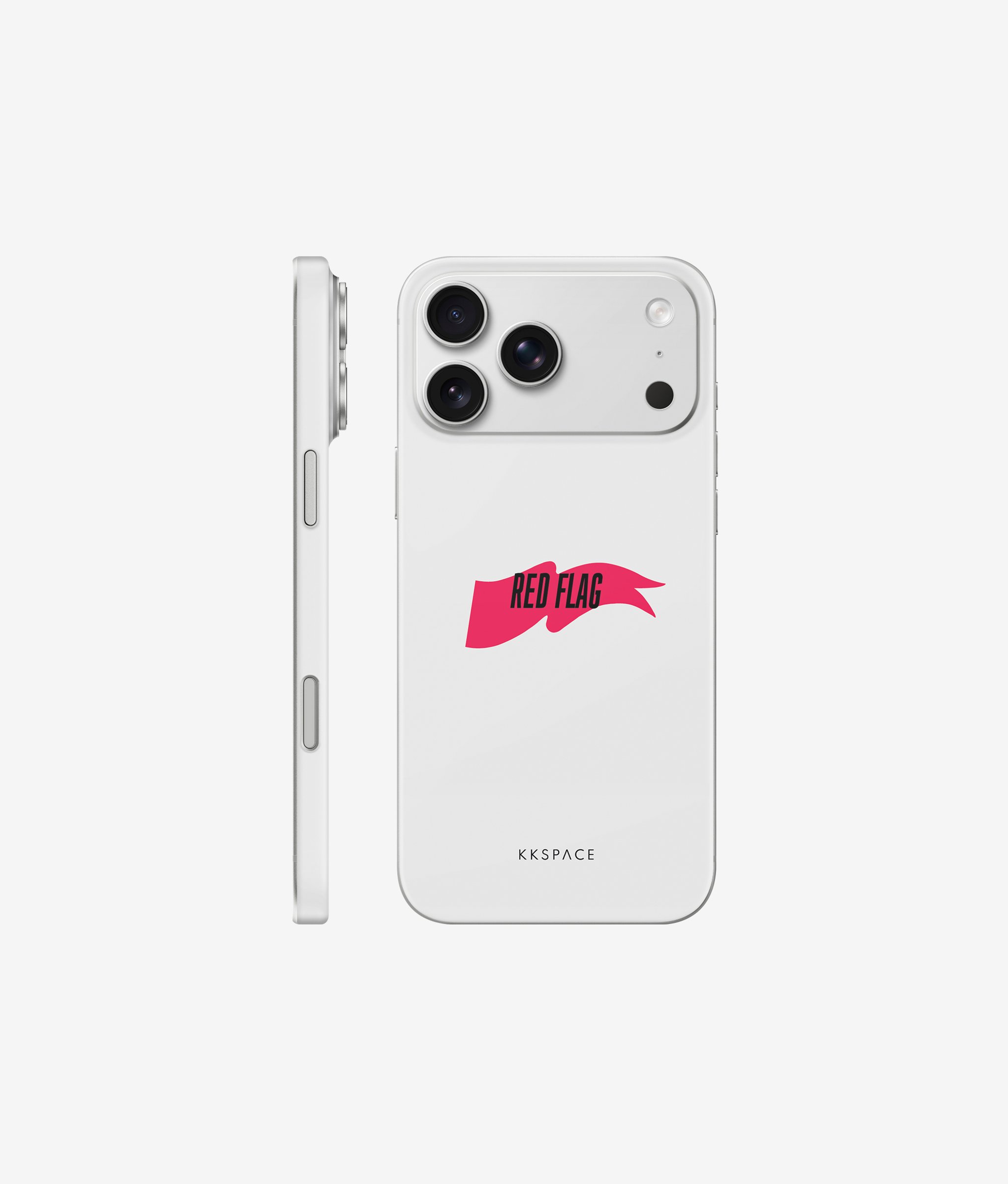 Виниловая наклейка RED FLAG для iPhone
