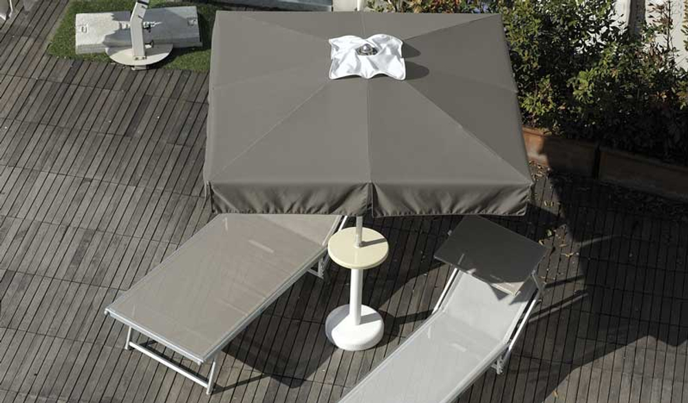 Опора со столиком для зонта Magnani Table, белый