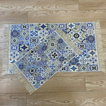 Набор ковриков ДЕКОРАТИВ (DECORATIVE) с рисунком и бахромой 60*100+40*60 деко deco 6560v
