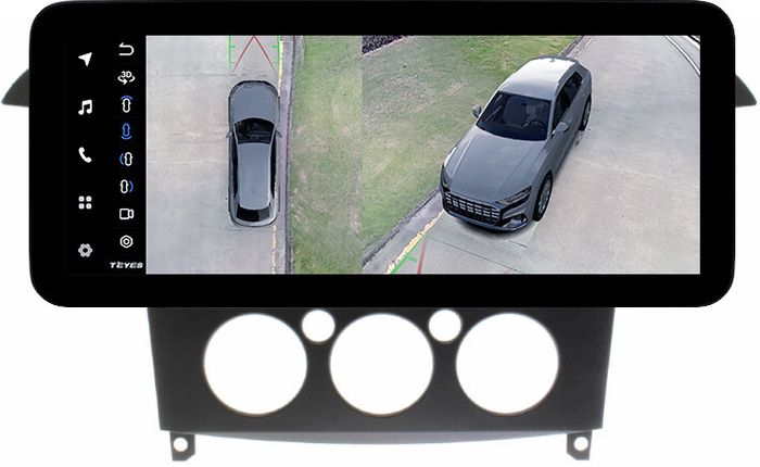 Магнитола для Ford S-Max, Galaxy 2 2006-2015 (кондиционер) - Teyes LUX ONE 360 монитор 12.3" 2K QLED на Android 10, Быстрая, CarPlay, 4G SIM-слот, 4 камеры в комплекте