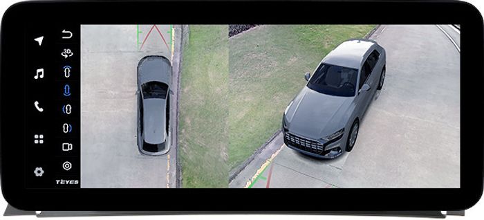 Магнитола для BMW X3 F25 2010-2012 CIC (рамка тип 1) - Teyes LUX ONE 360 монитор 12.3" 2K QLED на Android 10, Быстрая, CarPlay, 4G SIM-слот, 4 камеры в комплекте