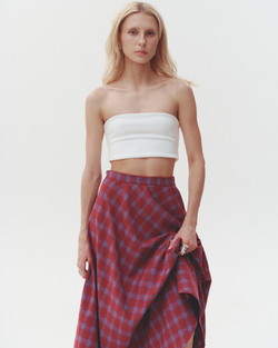 Bandeau Crop Top White