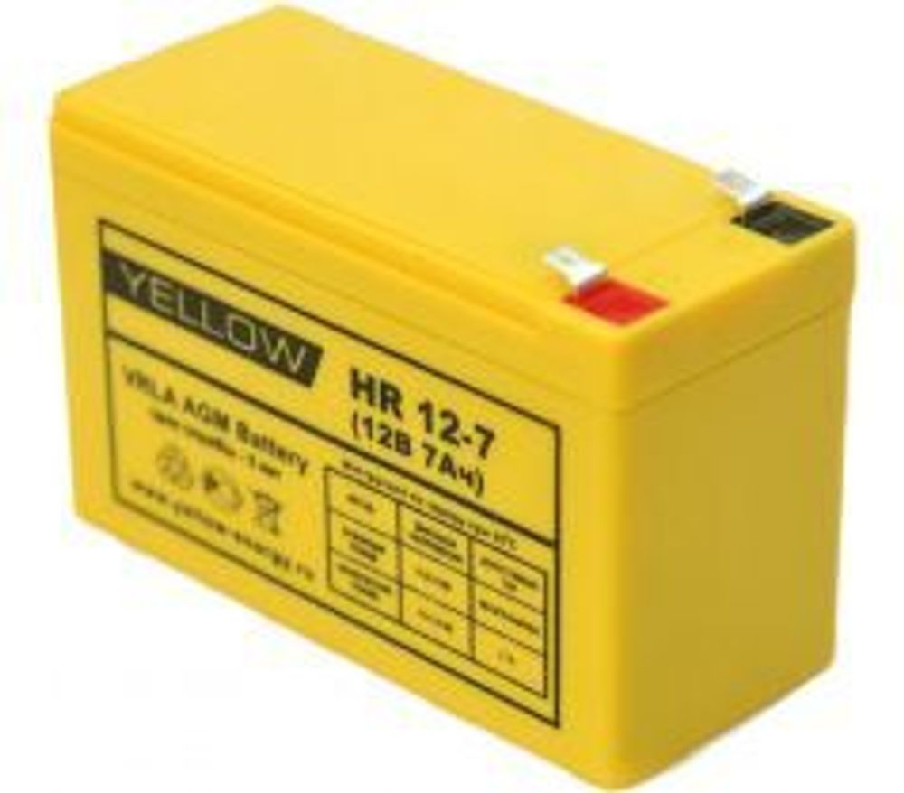 Аккумулятор YELLOW HR 12-9 | 9 Ач | 12В AGM