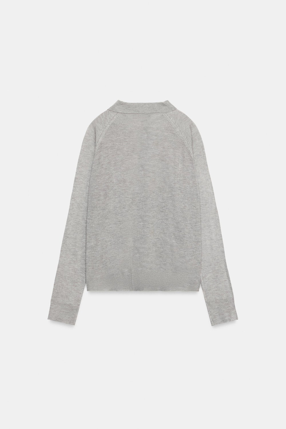 ОДНОТОННЫЙ ТРИКОТАЖНЫЙ СВИТЕР ПОЛО — ZARA