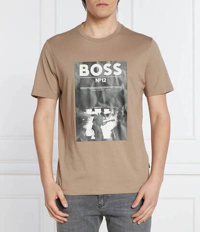 Футболка Te_BossTicket BOSS ORANGE - бежевый(50515829)