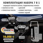 OMODA S5 (2023) - комплект защитных пленок 7 в 1. Пленка защитная ControlTek HYBRID со слоем TOP COAT. Толщина: 6 mil. (175 мкм.)