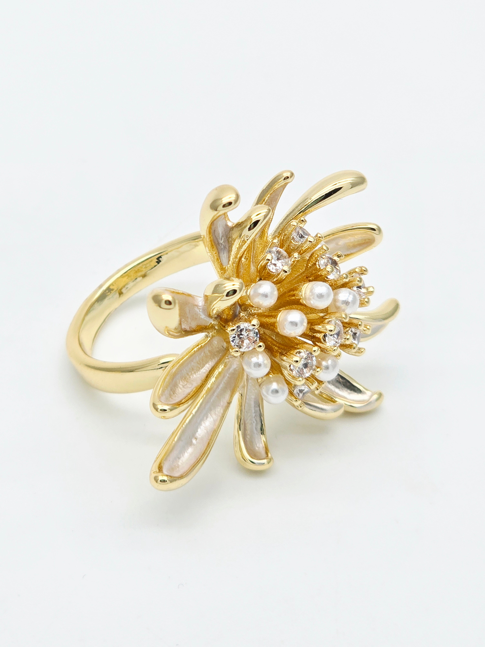 91004033 Кольцо Selena Pearls