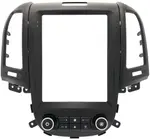 Магнитола для Hyundai Santa Fe 2 2006-2012 (климат, штатный усилитель, рамка тип 2) - Teyes TPRO 2 монитор 9.7" QLED в стиле "Тесла" на Android 10, Быстрая, 4G SIM-слот