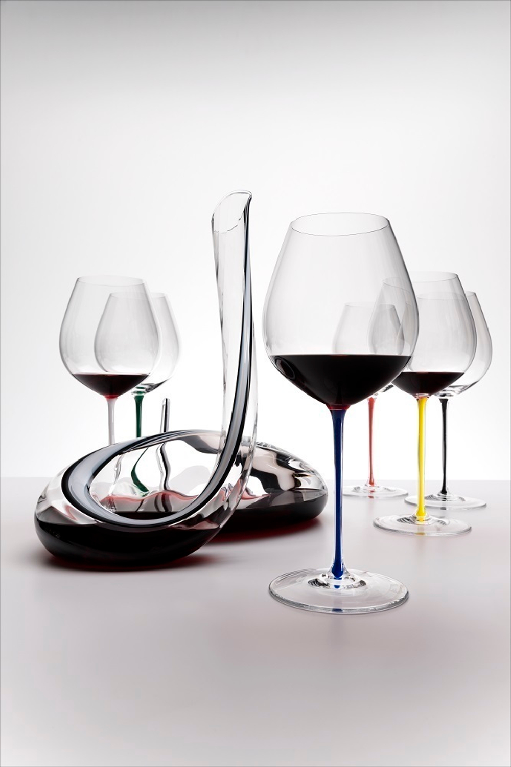 Набор бокалов для красного вина 6шт 705мл Riedel Fatto a Mano Old World Pinot Noir с разноцветными ножками