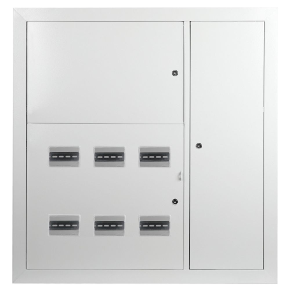 Корпус металлический встраиваемый ЭРА SIMPLE ЩЭ-6 (1000х960х140) 6 квартирный IP31 УХЛ3 серый | Электротовары
