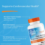 Doctor's Best, комплекс с аргинином быстрого действия, 60 таблеток