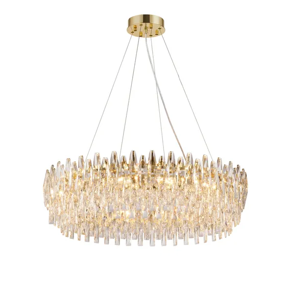 Люстра подвесная NewRgy NWK155-ф800*H230(1200) H GOLD, 12×40 Вт, золотая