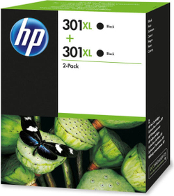 Струйный картридж черный HP 301XL 2 упаковки