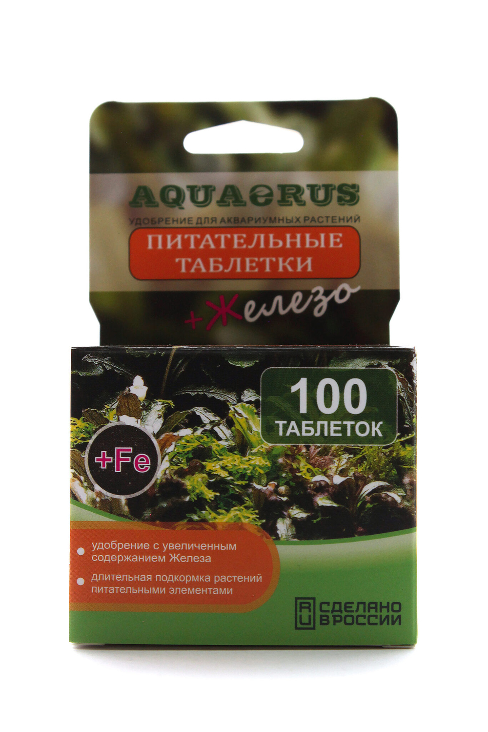 AQUAERUS Питательные Таблетки "Железо+", 100 шт.