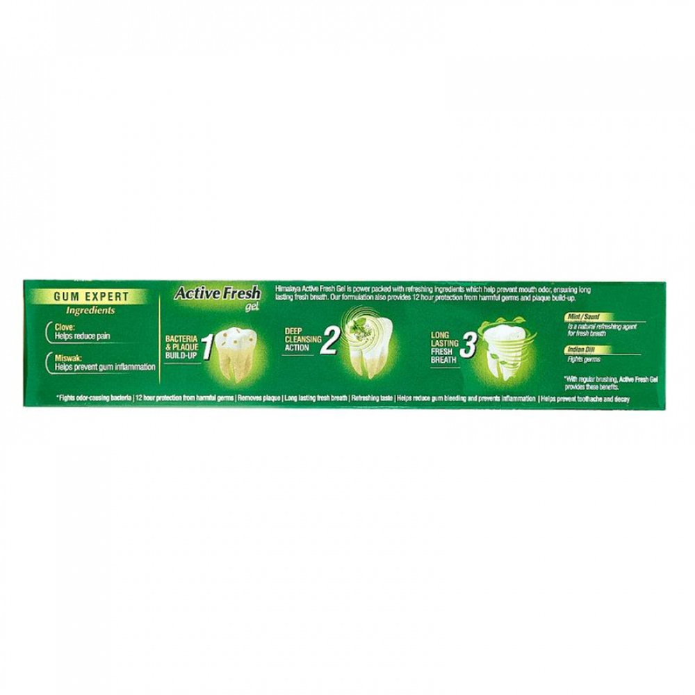 Зубная паста Актив Фрэш Гель (Active Fresh Gel toothpaste) Himalaya | Хималая 80г
