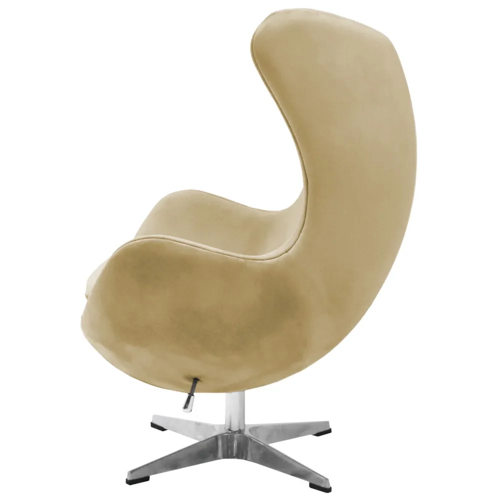 Кресло EGG STYLE CHAIR карамельный, искусственная замша