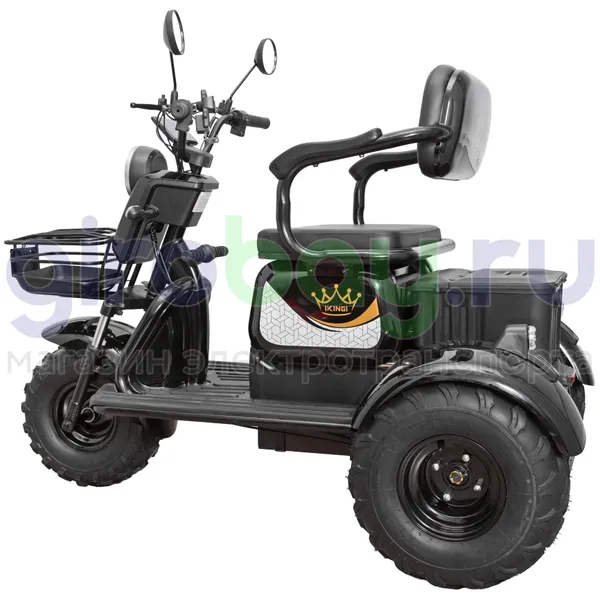 Электротрицикл IKINGI SIBTRIKE T3 Pro MAX 1000W (60V/30Ah) - Чёрный фото №12