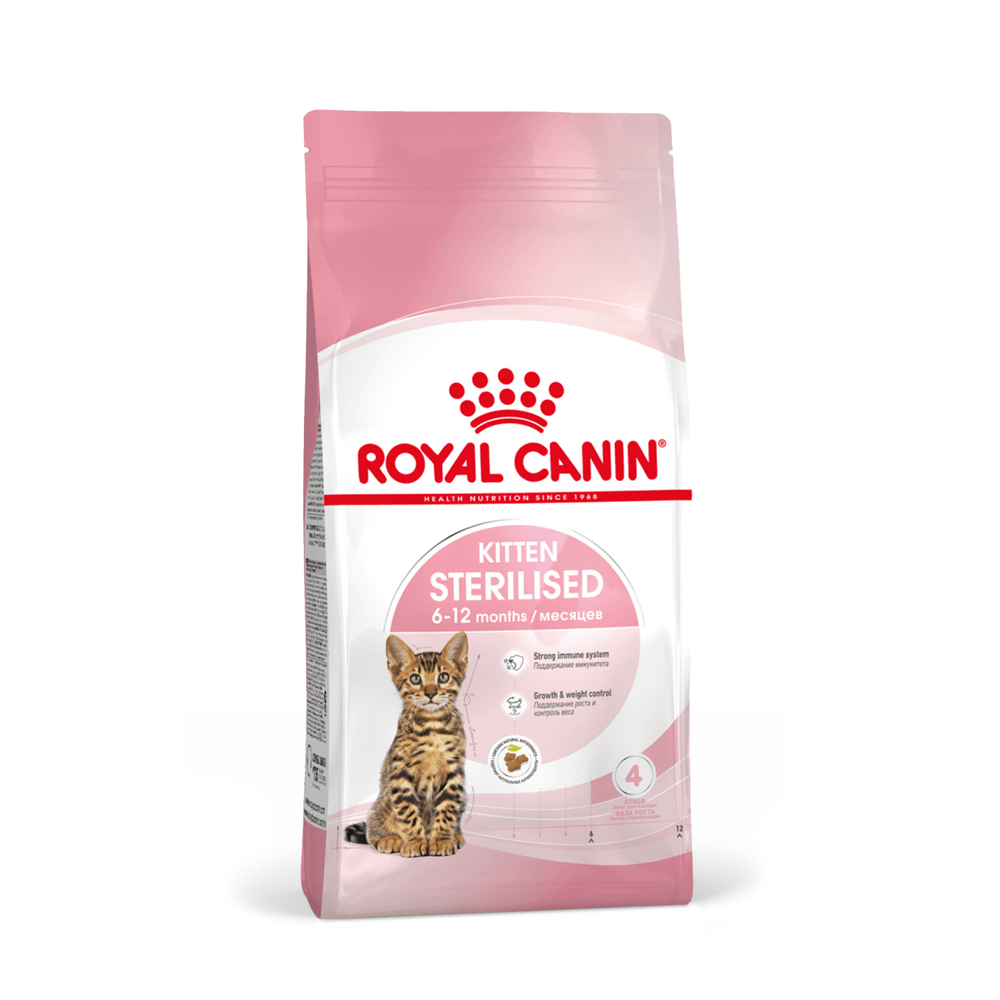 Сухой корм ROYAL CANIN Kitten Sterilised для стерилизованных котят с момента операции до 12 месяцев - 0,4 кг