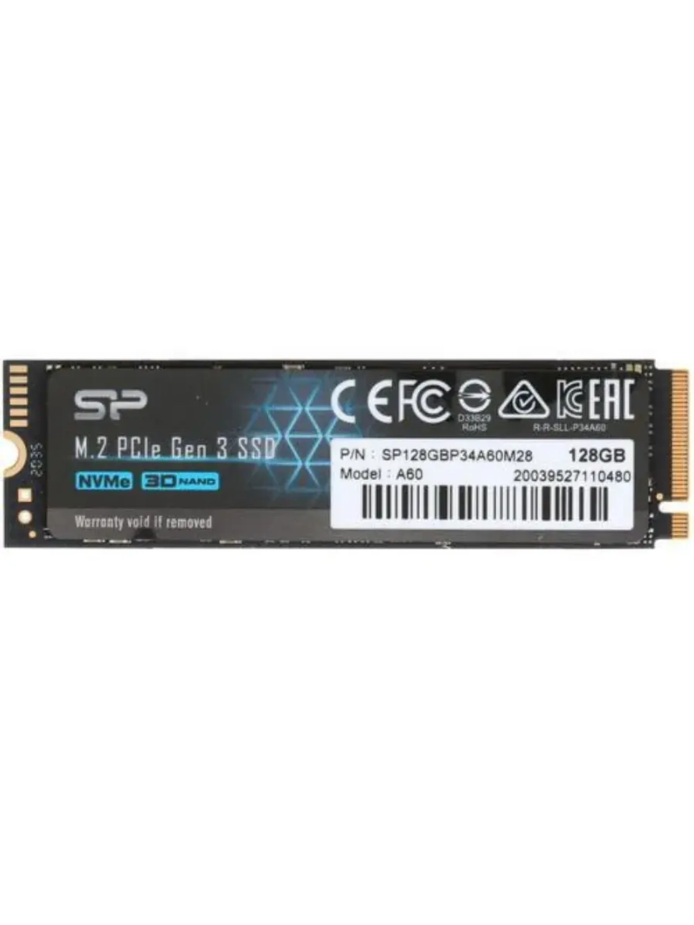 128 МБ M.2 SSD накопитель P34A60 SP128GBP34A60M28
