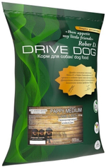 DRIVE DOG PAPPY MEDIUM корм для щенков средних и крупных пород гипоаллергенный ягненок с рисом