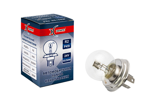 Автолампа 24V R2 55/50W Р42d Xenite